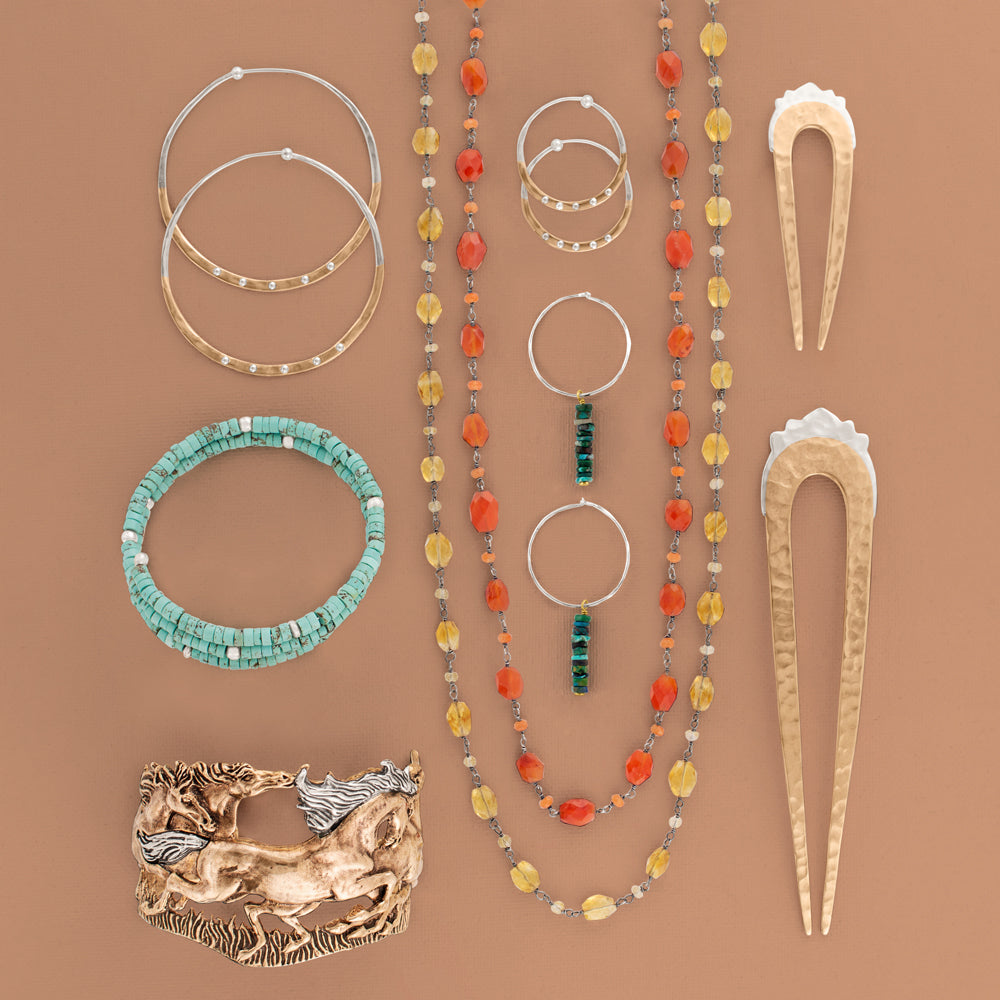 Stone Strand Necklace Carnelian 2224" The Good Collective