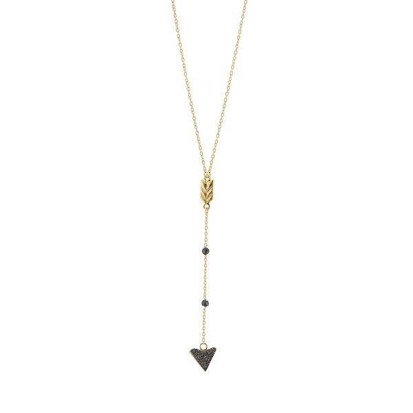 Druzy Arrow Necklace