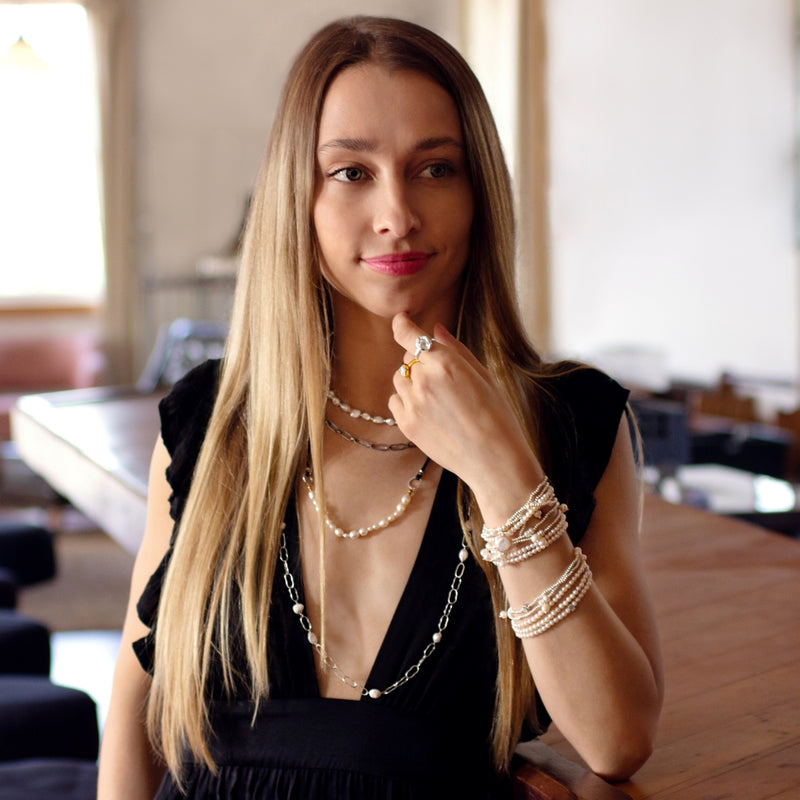 Forever Linked Chain in Antiqued Sterling - 18" L