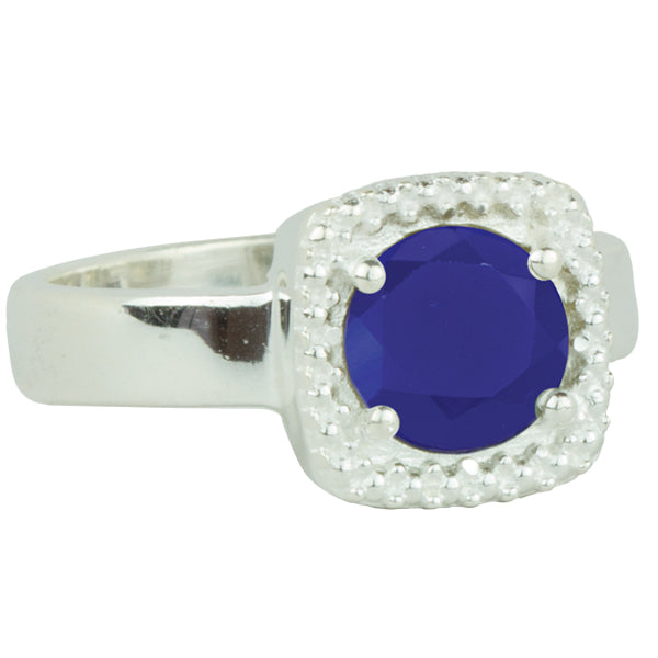 Let it Glow Ring in Silver and Blue Chalcedony - FINAL SALE