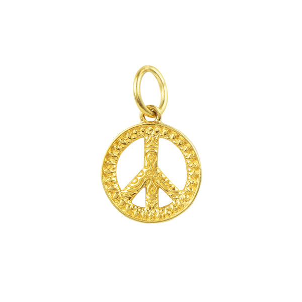 Gold Peace Charm