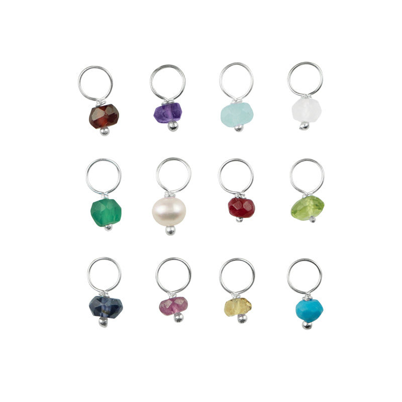 Birthstone Rondelle Charms