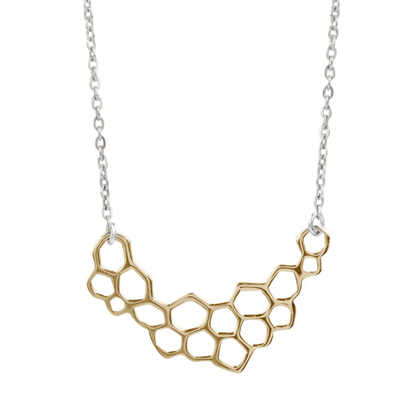 Bronze Honeycomb Necklace