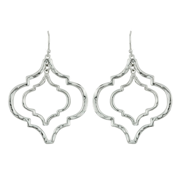 Tangiers Earrings in Silver - Large