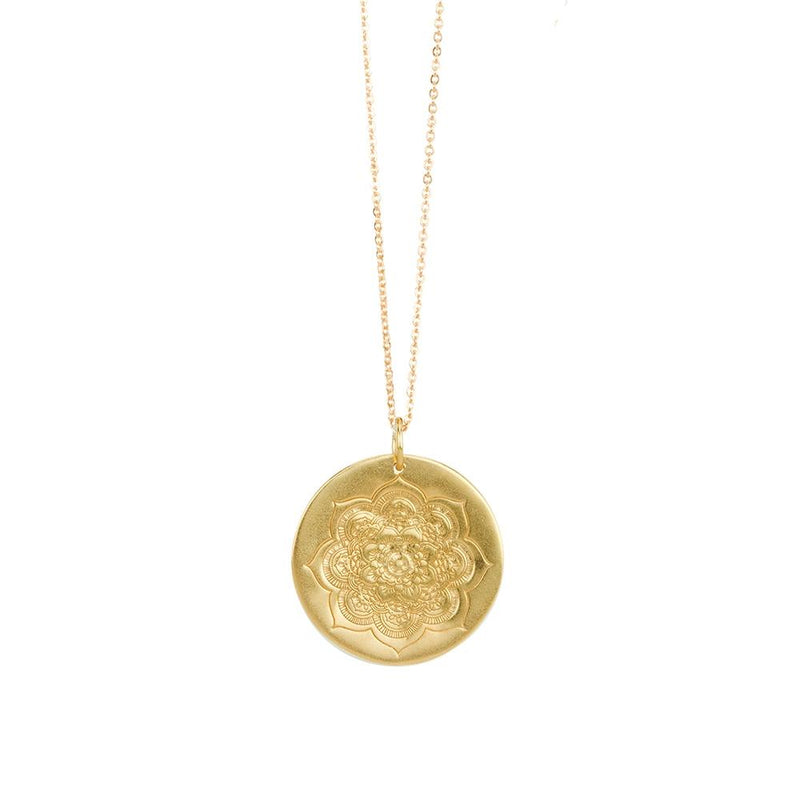 Sacred Lotus Necklace in Gold