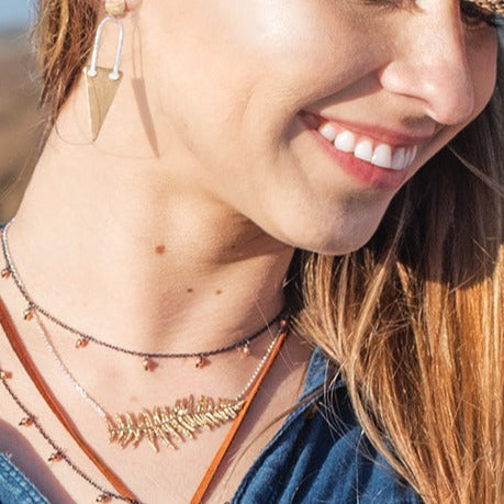 Let's Be Fronds Necklace